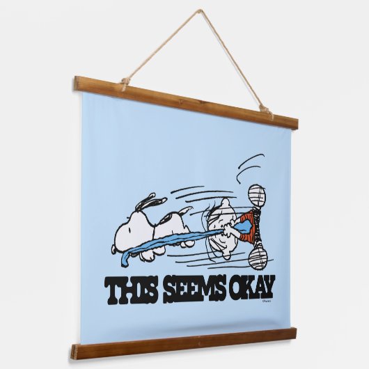 Peanuts | Snoopy & Linus Hangend Wandkleed (Gebogen)