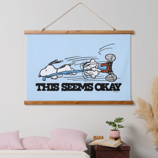 Peanuts | Snoopy & Linus Hangend Wandkleed (Slaapkamer)