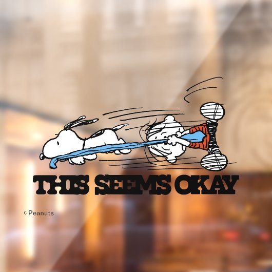 Peanuts | Snoopy & Linus Raamsticker (Vel 2)