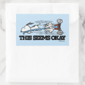 Peanuts | Snoopy & Linus Rechthoekige Sticker (Tas)