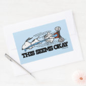 Peanuts | Snoopy & Linus Rechthoekige Sticker (Envelop)