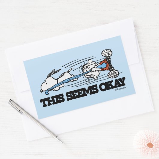 Peanuts | Snoopy & Linus Rechthoekige Sticker (Envelop)