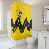 Peanuts | Snoopy & Linus Sled Ride Douchegordijn (In situ)