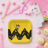 Peanuts | Snoopy & Linus Sled Ride Papieren Bordje (Feest)