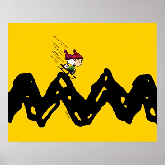 Peanuts | Snoopy & Linus Sled Ride Poster (Voorkant)