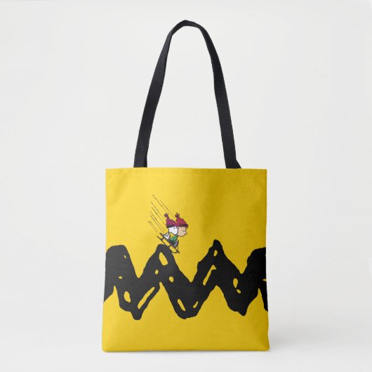 Peanuts | Snoopy & Linus Sled Ride Tote Bag (Voorkant)