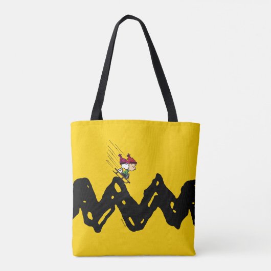 Peanuts | Snoopy & Linus Sled Ride Tote Bag (Achterkant)