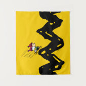 Peanuts | Snoopy & Linus Sled Ride Wandkleed (Voorkant)