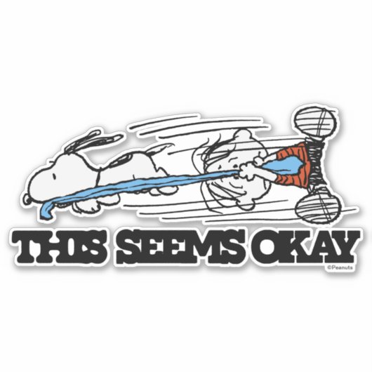 Peanuts | Snoopy & Linus Sticker (Voorkant)