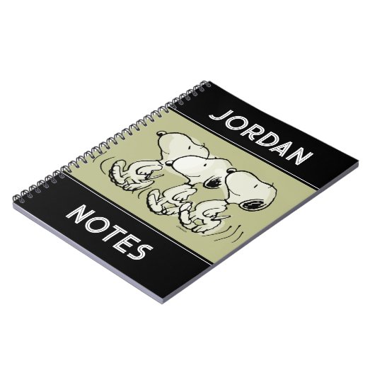 Peanuts | Snoopy loopt fier rond Notitieboek (Linkerzijde)