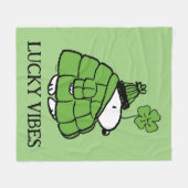 Peanuts | Snoopy Lucky Clover Fleece Deken (Voorkant (Horizontaal))