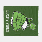 Peanuts | Snoopy Lucky Clover Fleece Deken (Voorkant (Horizontaal))
