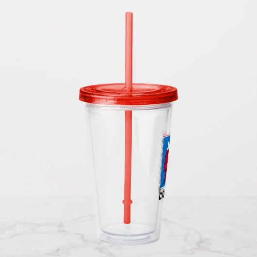 Peanuts | Snoopy & Lucy half & half Acryl Drinkbeker (Rechts)