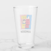 Peanuts | Snoopy & Lucy half & half Glas (Achterkant)