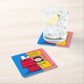 Peanuts | Snoopy & Lucy half & half Kartonnen Onderzetters (Insitu)
