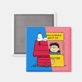 Peanuts | Snoopy & Lucy half & half Magneet (Voorkant / Achterkant)