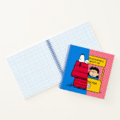 Peanuts | Snoopy & Lucy half & half Notitieboek (Binnen)
