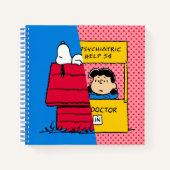 Peanuts | Snoopy & Lucy half & half Notitieboek (Voorkant)