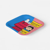 Peanuts | Snoopy & Lucy half & half Papieren Bordje (Gebogen)