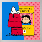 Peanuts | Snoopy & Lucy half & half Poster (Voorkant)
