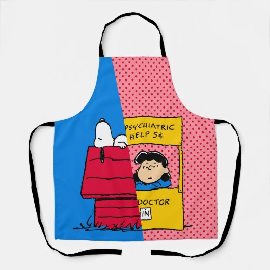 Peanuts | Snoopy & Lucy half & half Schort (Voorkant)