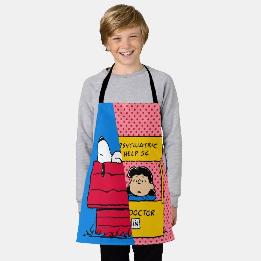 Peanuts | Snoopy & Lucy half & half Schort (Gedragen)