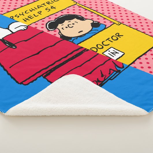 Peanuts | Snoopy & Lucy half & half Sherpa Deken (3/4)