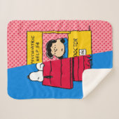 Peanuts | Snoopy & Lucy half & half Sherpa Deken (Voorkant (horizontaal))