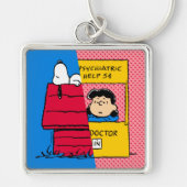 Peanuts | Snoopy & Lucy half & half Sleutelhanger (Voorkant)