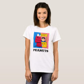 Peanuts | Snoopy & Lucy half & half T-shirt (Voorkant volledig)