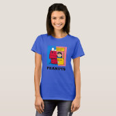 Peanuts | Snoopy & Lucy half & half T-shirt (Voorkant volledig)