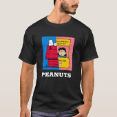 Peanuts | Snoopy & Lucy half & half T-shirt (Voorkant)