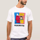 Peanuts | Snoopy & Lucy half & half T-shirt (Voorkant)