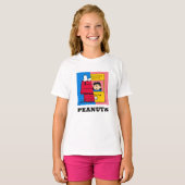 Peanuts | Snoopy & Lucy half & half T-shirt (Voorkant volledig)