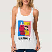 Peanuts | Snoopy & Lucy half & half Tanktop (Voorkant)