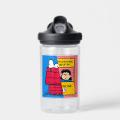 Peanuts | Snoopy & Lucy half & half Waterfles (Voorkant)
