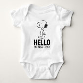 Peanuts Snoopy | |'m Nieuw hier Romper (Voorkant)