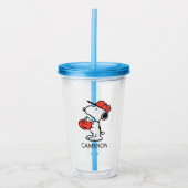 Peanuts | Snoopy Making the Catch Acryl Drinkbeker (Voorkant)