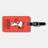 Peanuts | Snoopy Making the Catch Bagagelabel (Voorkant horizontaal)