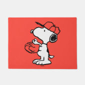 Peanuts | Snoopy Making the Catch Deurmat (Voorkant)