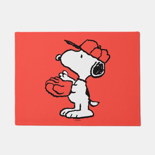 Peanuts | Snoopy Making the Catch Deurmat (Voorkant)