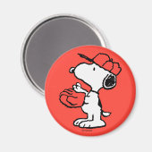 Peanuts | Snoopy Making the Catch Magneet (Voorkant / Achterkant)
