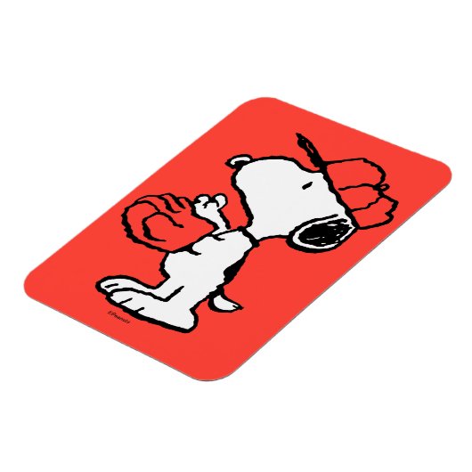 Peanuts | Snoopy Making the Catch Magneet (Linkerzijde)