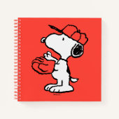 Peanuts | Snoopy Making the Catch Notitieboek (Voorkant)
