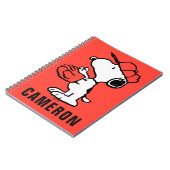 Peanuts | Snoopy Making the Catch Notitieboek (Linkerzijde)