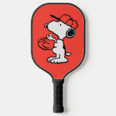 Peanuts | Snoopy Making the Catch Pickleball Paddle (Voorkant)
