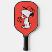 Peanuts | Snoopy Making the Catch Pickleball Paddle (Achterkant)