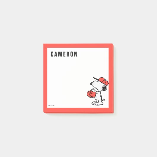 Peanuts | Snoopy Making the Catch Post-it® Notes (Voorkant)