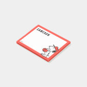 Peanuts | Snoopy Making the Catch Post-it® Notes (Schuin)