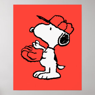 Peanuts   Snoopy Making the Catch Poster